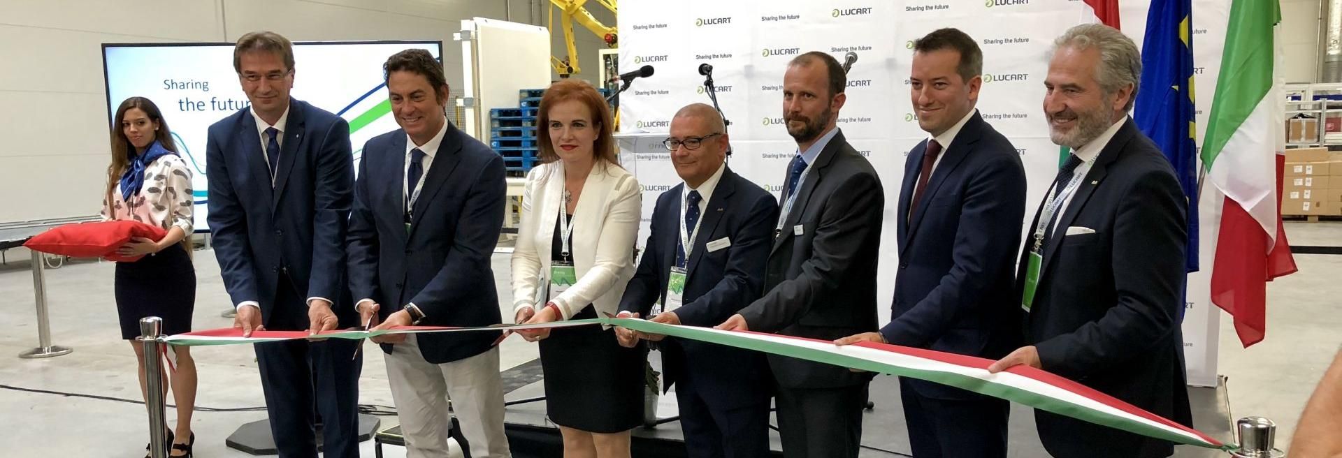 Lucart celebrates the inauguration of its brand new plant in Nyergesújfalu